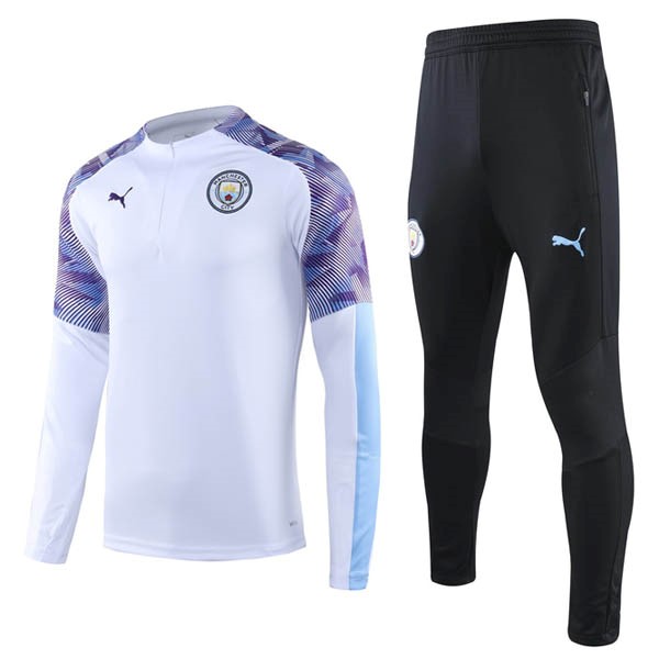 Trainingsanzug Manchester City 2019-20 Weiß Lila